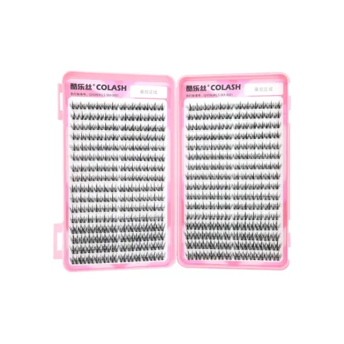 KULESI Двойной SHARP Пшеница Искусственные ресницы Один сегмент 32 ряда 384 кластера