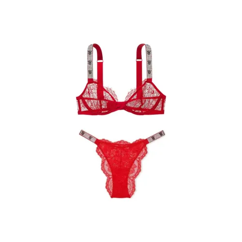 Victoria's Secret Комплект нижнего белья для женщин красный