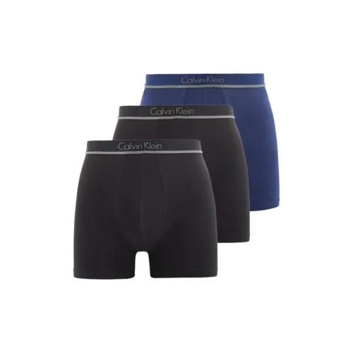 Calvin Klein 3 упаковки Мужские штаны Arrow черные + серые + синие