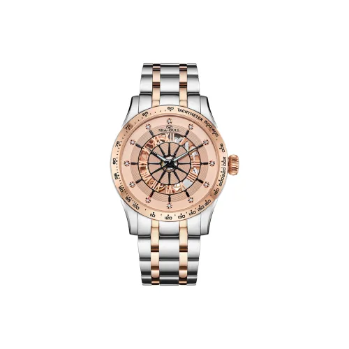 Sea Gull Автоматический Механический Механизм Часы Мужские Часы Черепный Циферблат