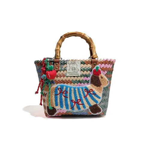 Land Gulls Вязаные ткани Сумка-корзина BEACH BAG Стандартная Унисекс