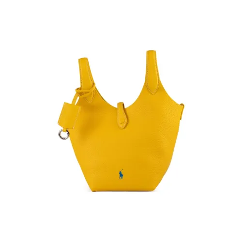 Polo Ralph Lauren Кожа Сумка Маленькая Женская Желтая