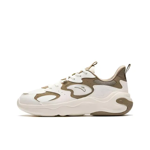 ANTA Антискользящий и Износостойкий Увеличивающий Высоту Низкий Топ Кэжуал Мужской Бежевый Коричневый