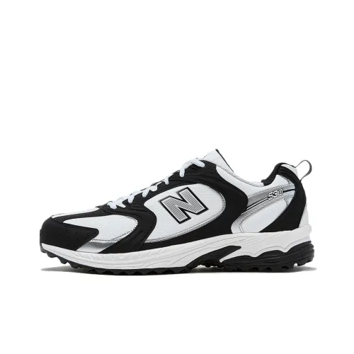 New Balance NB 530 Low Топ Обувь для гольфа Мужская Черно-белая
