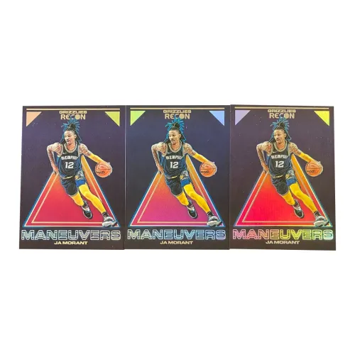 PANINI 2021 22 PANINI Grizzlies Ja Морант RECON Rookie Card Silver Foil 3 Piece Sports Card Set 3 шт