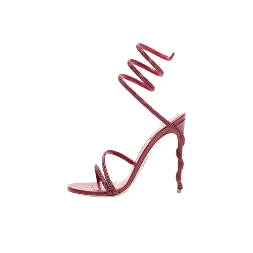 RENE CAOVILLA Margot One Strap Sandals 10,5cm Women's Red RENE CAOVILLA Margot One Ремешок Сандалии 10,5 см Женские Красные