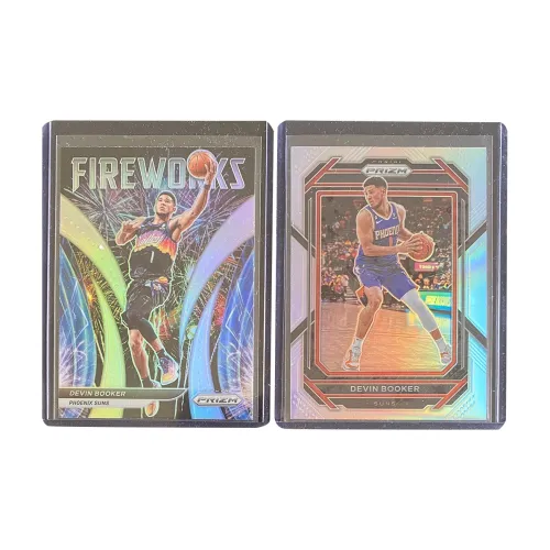 PANINI 2022 Sun Devin Booker Firework Special Card 2023 PRIZM Silver Fold Спортивные Карты 2 шт
