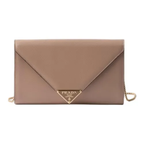 PRADA Saffiano Кожа Сумка через плечо Мини Женская Мягкий Розовый