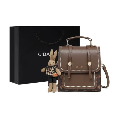 C°BANNER Синтетическая кожа Рюкзак Средний Женские Кофе