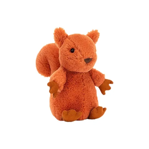 JELLYCAT Forest Animal Collection Белка Кожа Кукла Плюшевая Кукла 13 см Высота в Сидячем Позе
