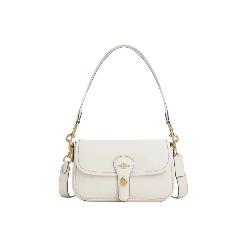 COACH Hadley Коровья кожа Сумка через плечо Сумка на плечо Средняя Женская Белая