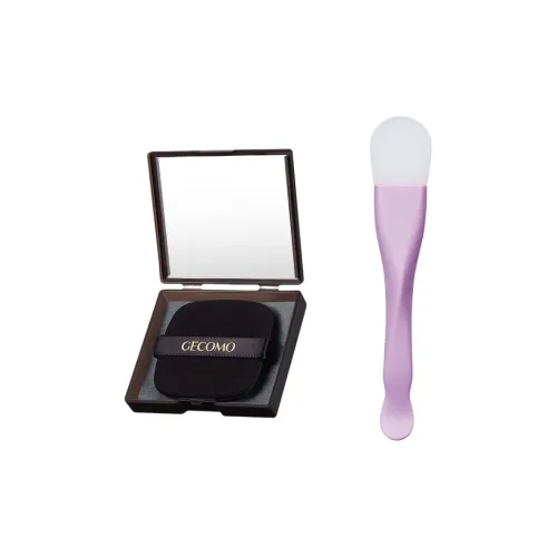 GECOMO Двойная головка Силиконовая Маска для лица Щетка + Впитывающая масло Бумага Комбо Включает Зеркальце Розовый Инструмент для макияжа