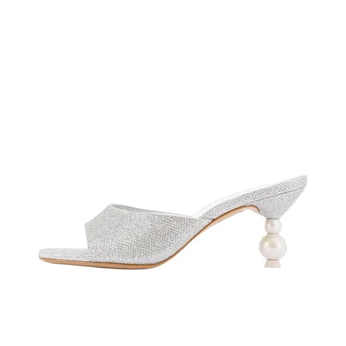 SOPHIA WEBSTER Слипоны 7 см Женские Серебряные