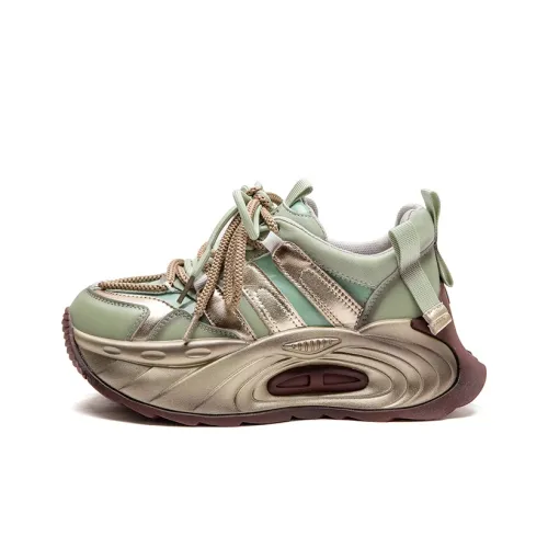 Chibang визуально увеличивает рост Низкие кеды с толстой подошвой Женские