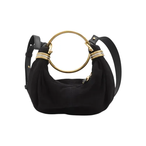 Chloe Козья кожа Одно плечо Сумка Мини Женская Черная