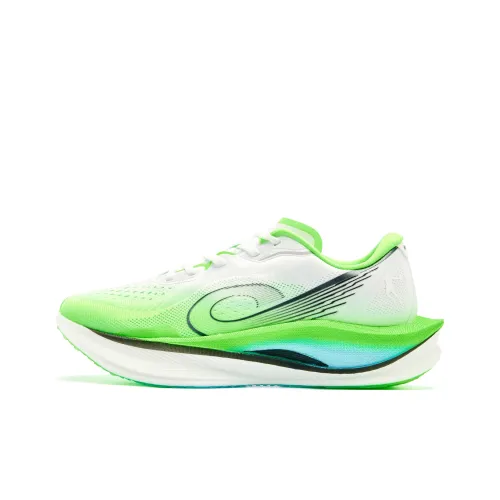 QIAODAN Strong Wind 3,0 Беговые кроссовки Низкий верх Белый Зеленый Мужской