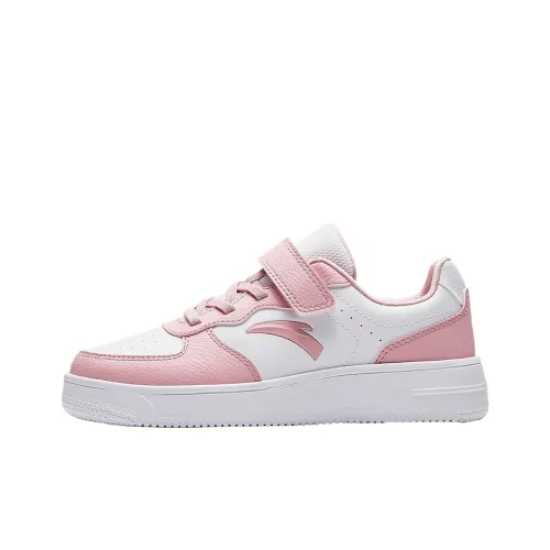 Antakids Anti KICK Легкий Амортизация Низкий Топ Детские Скейтбординги Anta Белый Сиреневый Розовый