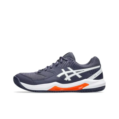 Asics Gel Dedicate 8 Устойчивые к истиранию Низкие Кроссовки для тенниса Мужские Синие Белые