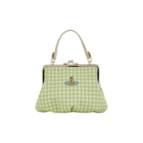 Vivienne Westwood Полиэстер Пельмени Сумка через плечо Сумка Женская Зеленая Клетка