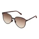 FD319 Серо-коричневая рамка + линзы чайного цвета RN204