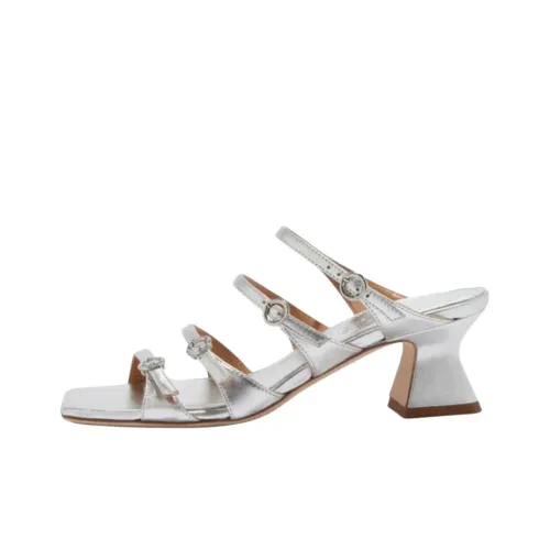 Aeyde Слипоны 5,5 см Женские Серебряные