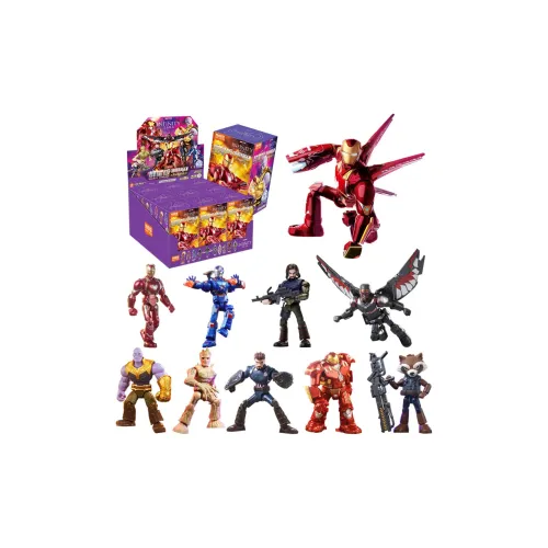 Bloks Халкбастер Falcon Superman Грут Batman Captain America Spider Man Thanos Iron Man Thor GOD OF Thunder