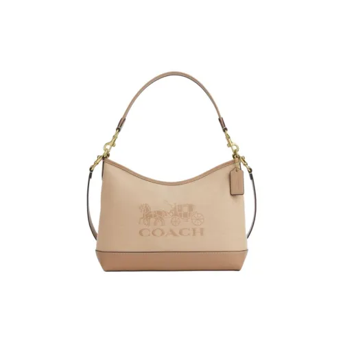 COACH Лорел ПВХ Сумка через плечо Женская Светло-желтая