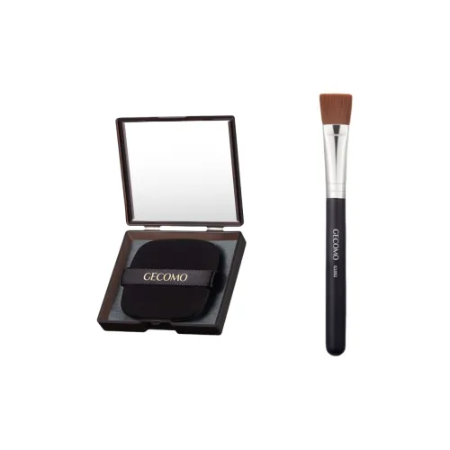 GECOMO Плоская подошва Голова Кисть для макияжа + абсорбирующая бумага Комбо с подарками Зеркальце Розовый инструмент для макияжа