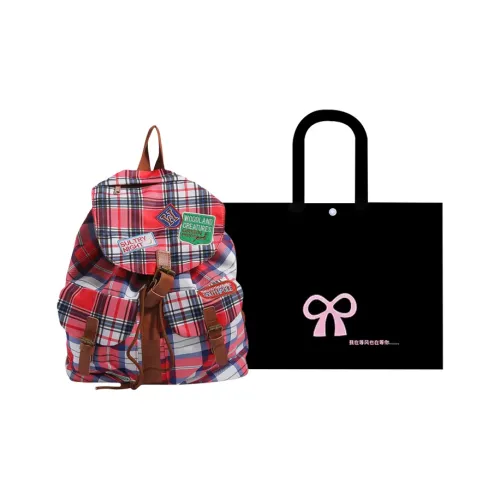 HACIN Нейлон Рюкзак Стандартный Женские Красная Клетка Красная Клетка Синий Зеленая Клетка Child