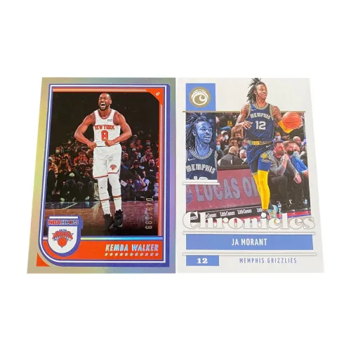 Панини 2023 Knicks Кemba Уокер 199 EDITION 2022 Морант Спортивные карты 2 шт