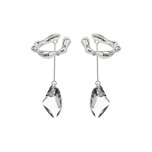 QIANFANGDAHUANGYE Титановая сталь Нижняя заколка Серьги On Женские