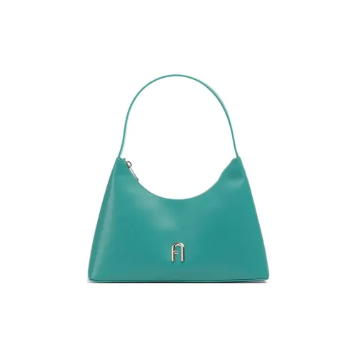 Furla Diamante Кожа Плечевая Сумка Маленькая Женская Зеленая