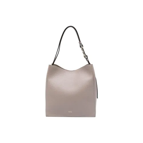 Furla Телячья кожа Ведрообразная сумка Сумка через плечо Маленькая Женская Горчичный