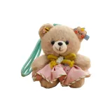 Розовая юбка с медведем