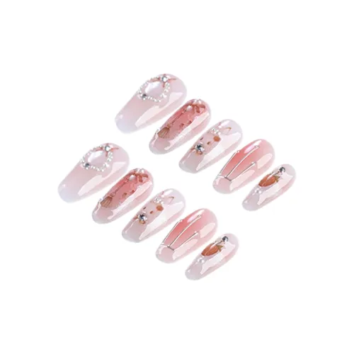 Fanze Handcrafted False Nail Средний LADDER Розовый Smudge 25 мм