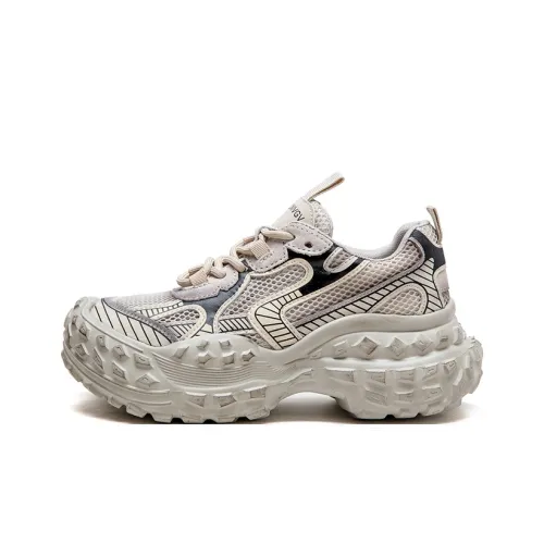 Chibang визуально увеличивает рост Низкие кеды с толстой подошвой Женские