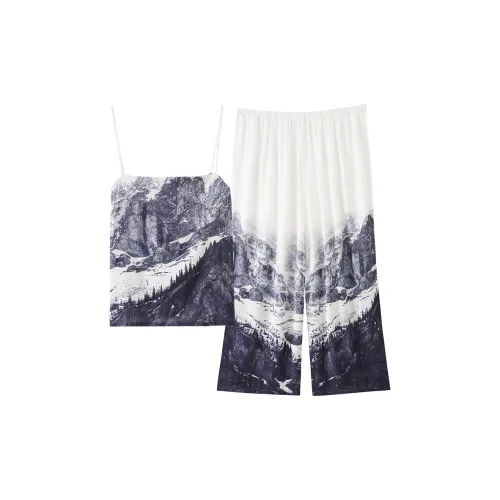 Qin Jing Пижамный комплект Женские Чернила