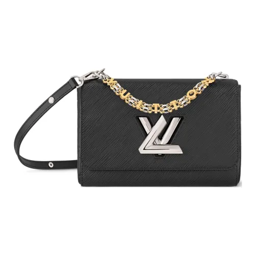 LOUIS VUITTON TwistSLIM Epi GRAIN LEATHER Сумка через плечо Сумка на плечо Средняя Женская Черная