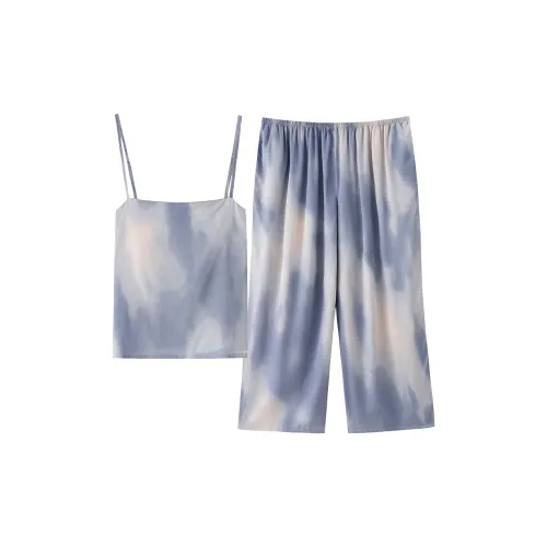 Qin Jing Пижамный комплект женский синий