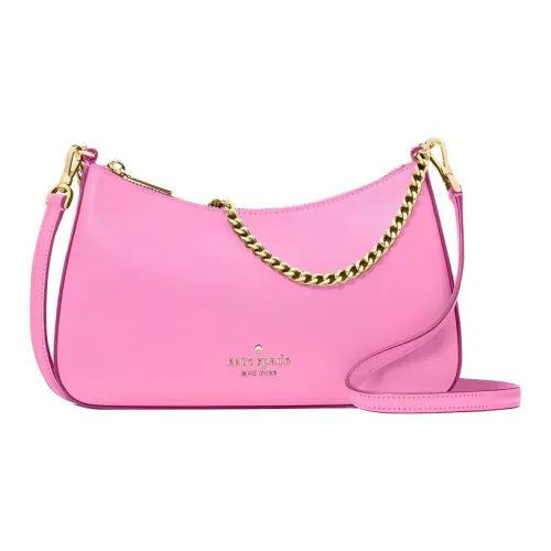 Kate Spade Крестообразная текстура PVC Портативная Сумка через плечо Маленькая Сумка через плечо Женская Surfboards Розовая