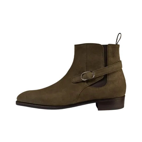 JOHN LOBB Короткий Челси Мужской Зеленый