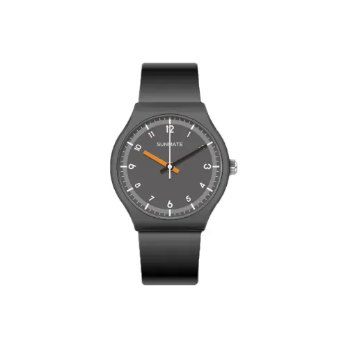 SUNMATE Кварцевый механизм силиконовый ремешок унисекс белый циферблат