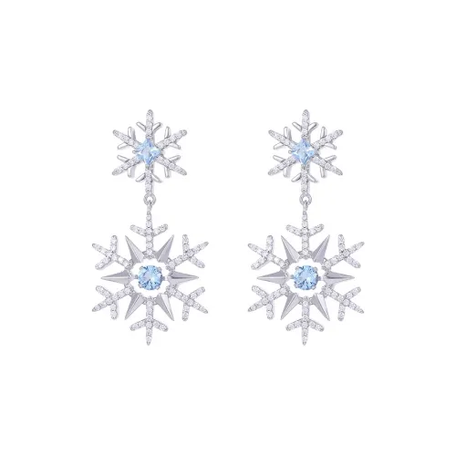 Серьги из фиолетового медного сплава женские