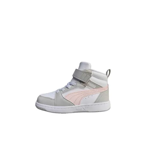 PUMA Rebound v6 Малыша Обувь Белый Серый Розовый Infant и Toddler