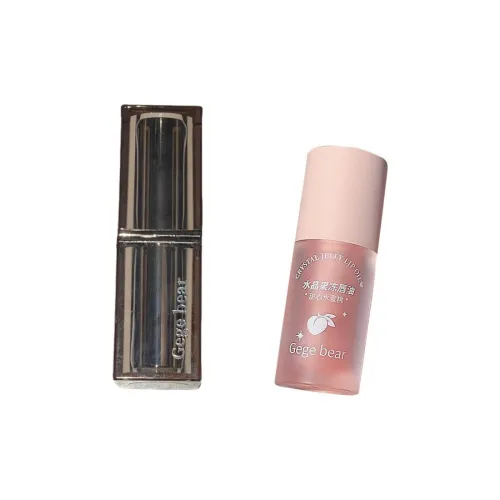 Gege Bear Кристальный Jelly LIP Масло + VIBRANT Матовый Велюр Помада Комбинация Легко Смешиваемый Естественный