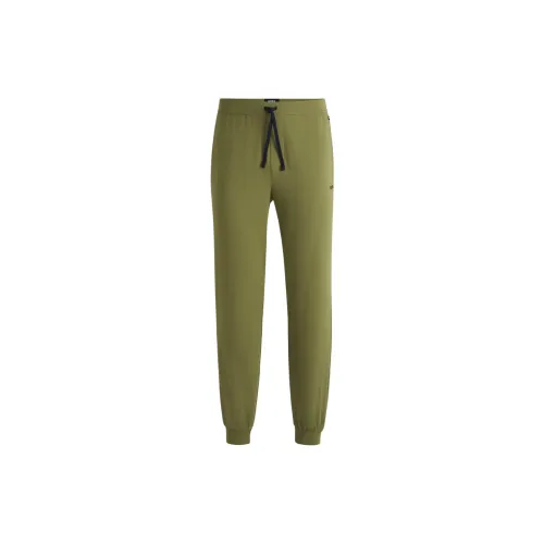 Hugo Boss Зеленые Мужские Вязаные Спортивные Штаны