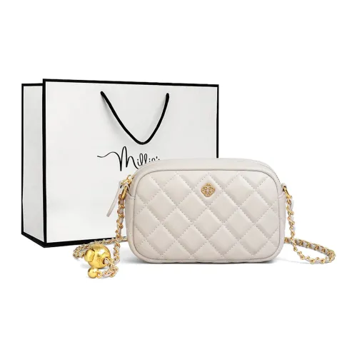 MILLIE'S Коровья кожа Подмышечный Сумка через плечо Стандартная Женская Белая