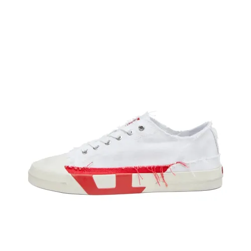 DIESEL Low-Top Canvas Shoes White Men's