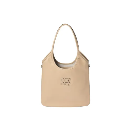 MIU MIU Сумка Tote из коровьей кожи сумка для покупок сумка через плечо женская песочно-бежевого цвета