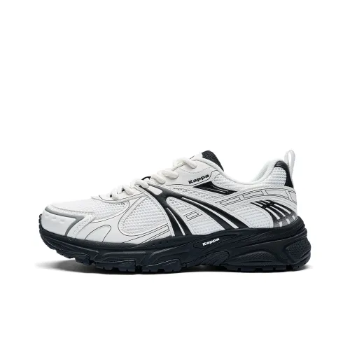 KAPPA Амортизация Противоскользящий Дышащий Увеличение Высоты Отскок Низкий Топ Беговые кроссовки Женские Белый Черный